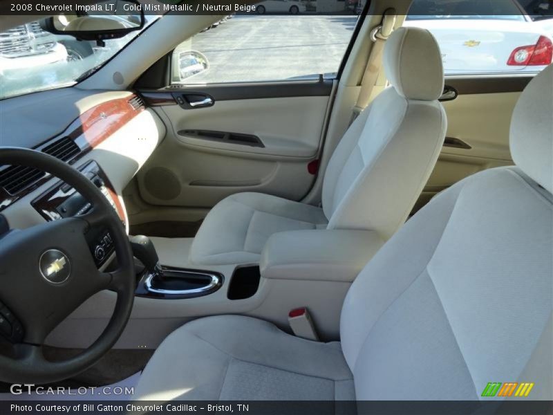 Gold Mist Metallic / Neutral Beige 2008 Chevrolet Impala LT