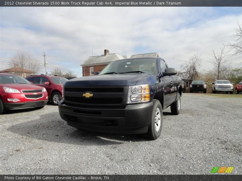 Imperial Blue Metallic / Dark Titanium 2012 Chevrolet Silverado 1500 Work Truck Regular Cab 4x4