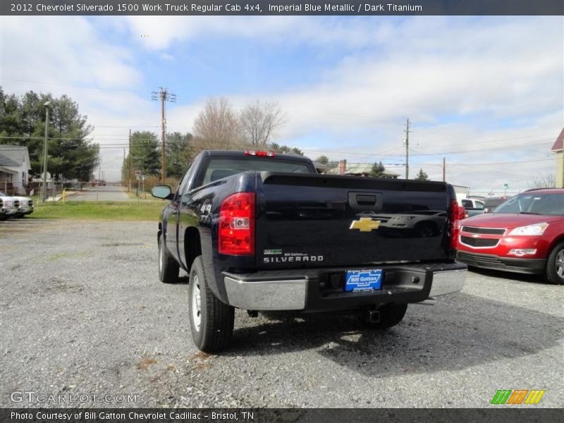 Imperial Blue Metallic / Dark Titanium 2012 Chevrolet Silverado 1500 Work Truck Regular Cab 4x4