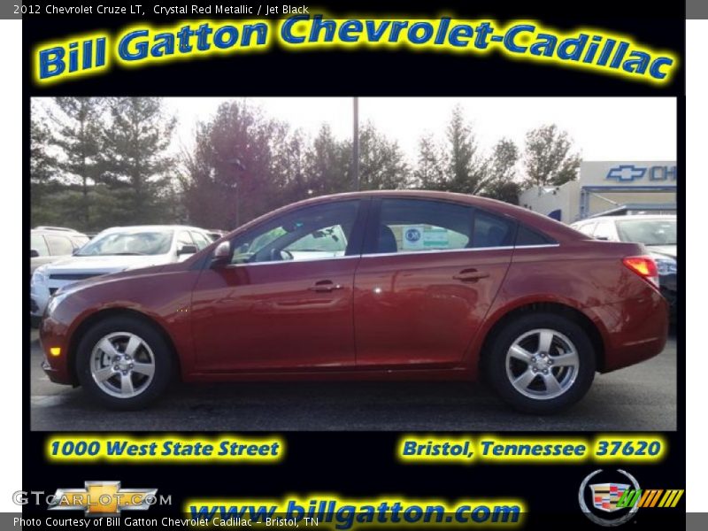 Crystal Red Metallic / Jet Black 2012 Chevrolet Cruze LT