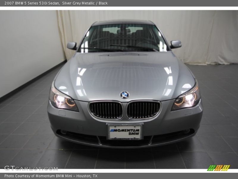 Silver Grey Metallic / Black 2007 BMW 5 Series 530i Sedan