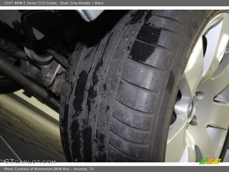 Silver Grey Metallic / Black 2007 BMW 5 Series 530i Sedan