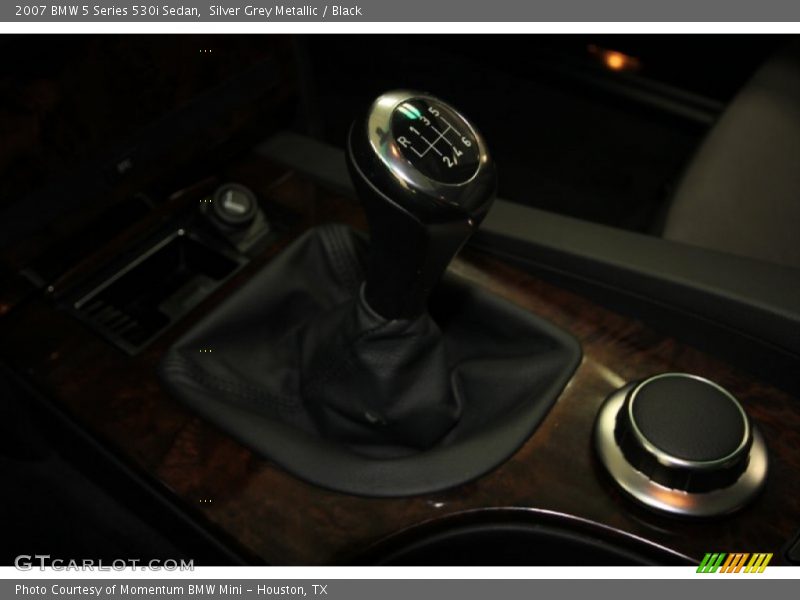 Silver Grey Metallic / Black 2007 BMW 5 Series 530i Sedan