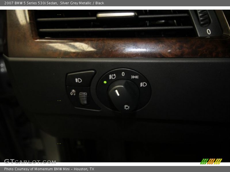 Silver Grey Metallic / Black 2007 BMW 5 Series 530i Sedan