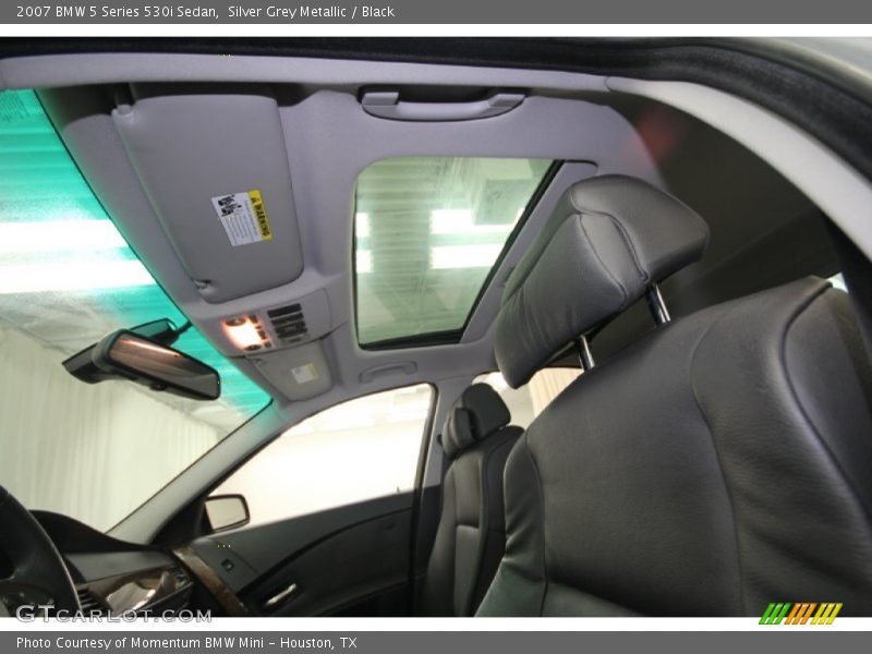 Silver Grey Metallic / Black 2007 BMW 5 Series 530i Sedan