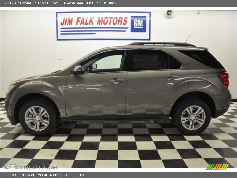 Mocha Steel Metallic / Jet Black 2012 Chevrolet Equinox LT AWD