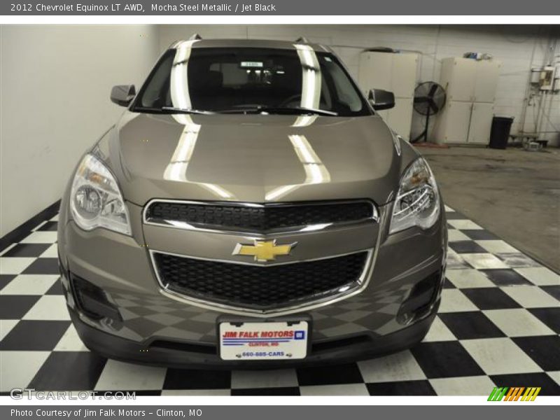 Mocha Steel Metallic / Jet Black 2012 Chevrolet Equinox LT AWD