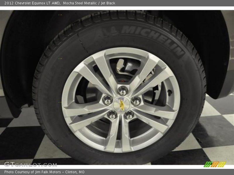 Mocha Steel Metallic / Jet Black 2012 Chevrolet Equinox LT AWD