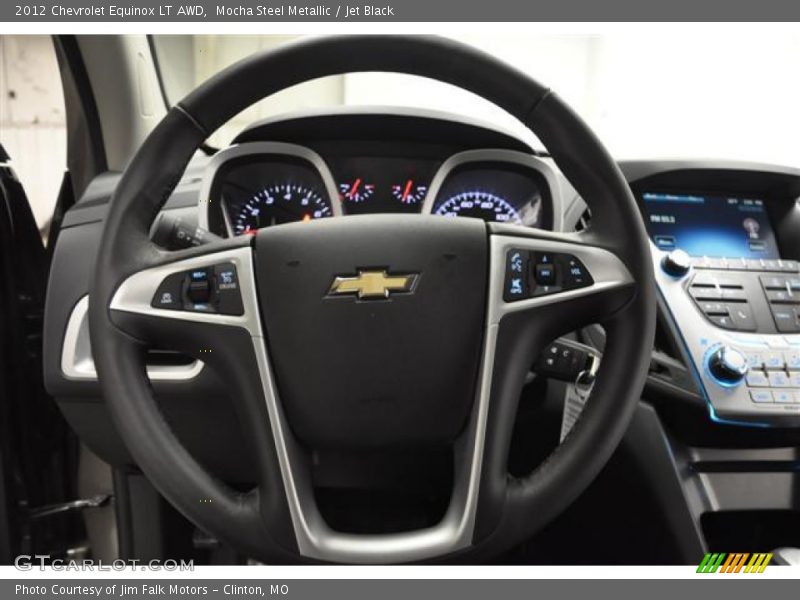 Mocha Steel Metallic / Jet Black 2012 Chevrolet Equinox LT AWD