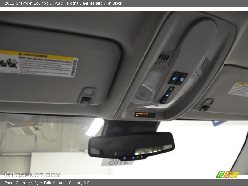 Mocha Steel Metallic / Jet Black 2012 Chevrolet Equinox LT AWD