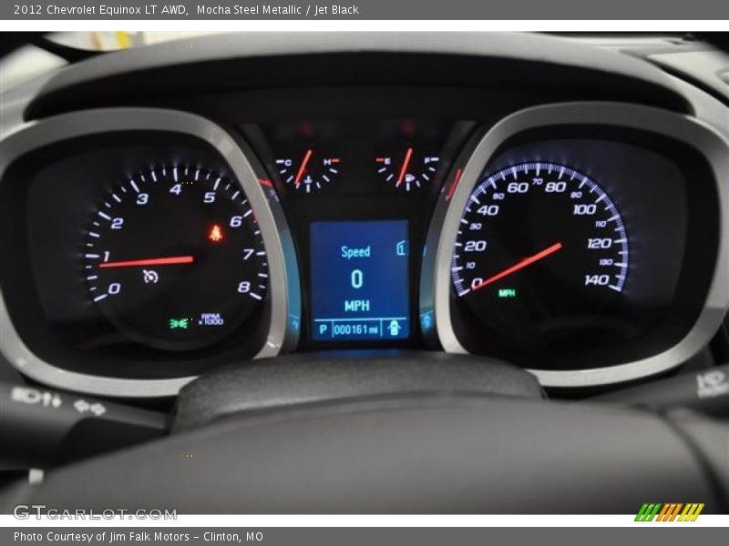 Mocha Steel Metallic / Jet Black 2012 Chevrolet Equinox LT AWD