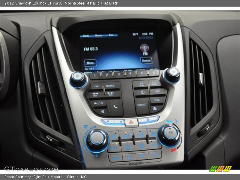Mocha Steel Metallic / Jet Black 2012 Chevrolet Equinox LT AWD