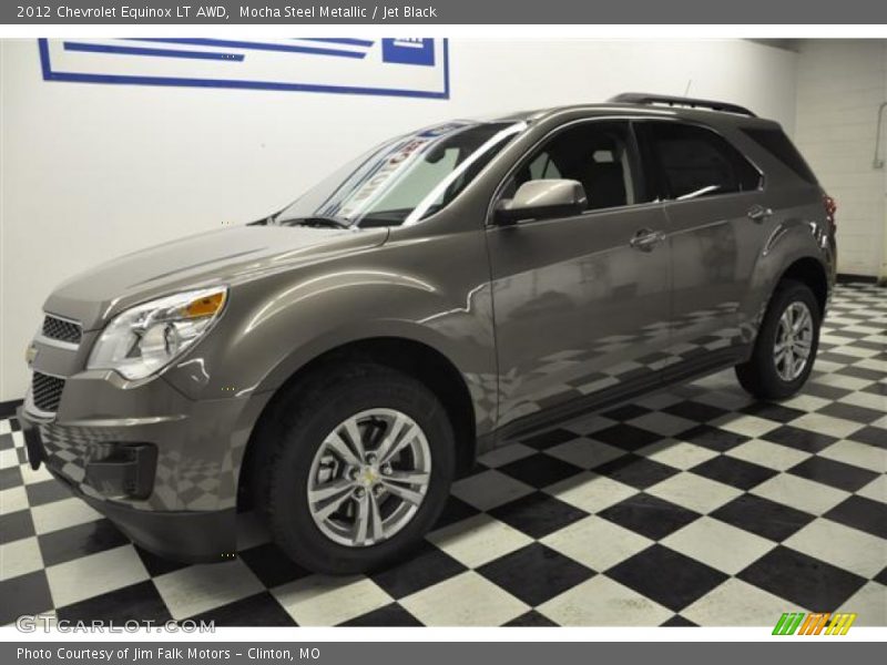 Mocha Steel Metallic / Jet Black 2012 Chevrolet Equinox LT AWD