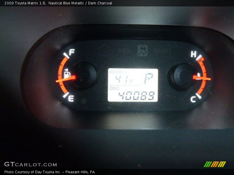 Nautical Blue Metallic / Dark Charcoal 2009 Toyota Matrix 1.8