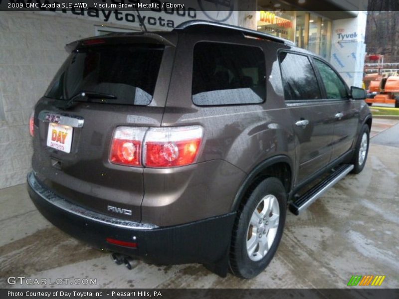 Medium Brown Metallic / Ebony 2009 GMC Acadia SLE AWD