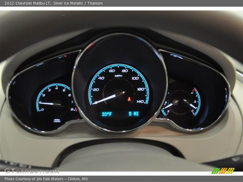 Silver Ice Metallic / Titanium 2012 Chevrolet Malibu LT
