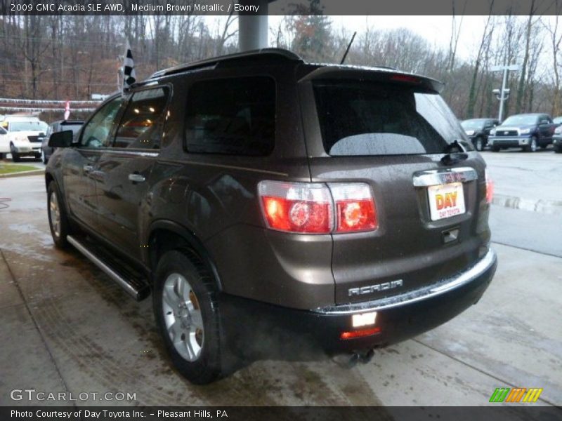 Medium Brown Metallic / Ebony 2009 GMC Acadia SLE AWD
