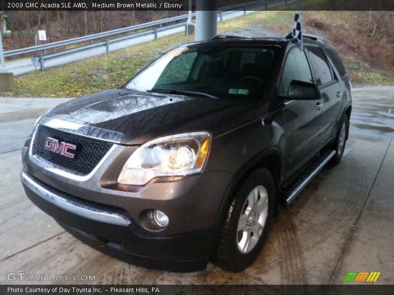 Medium Brown Metallic / Ebony 2009 GMC Acadia SLE AWD