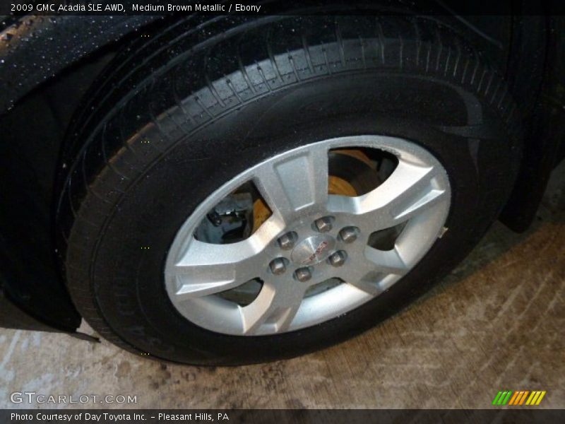 Medium Brown Metallic / Ebony 2009 GMC Acadia SLE AWD