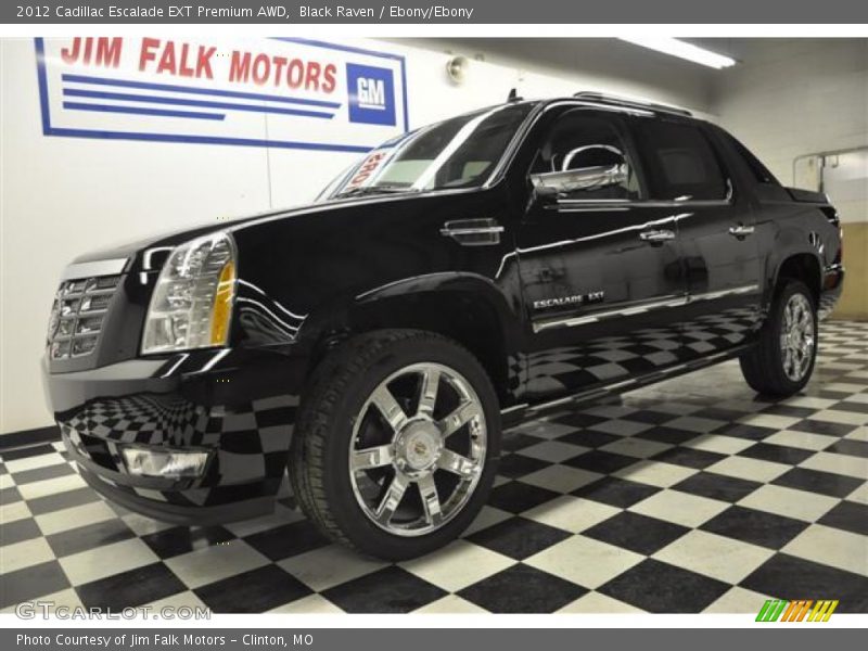 Black Raven / Ebony/Ebony 2012 Cadillac Escalade EXT Premium AWD