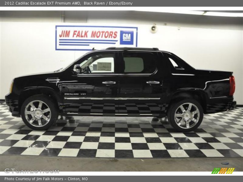 Black Raven / Ebony/Ebony 2012 Cadillac Escalade EXT Premium AWD