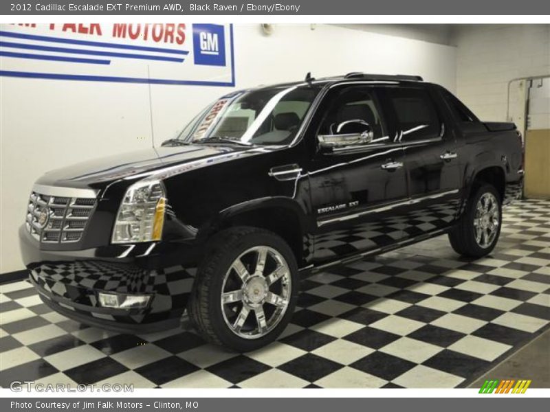 Black Raven / Ebony/Ebony 2012 Cadillac Escalade EXT Premium AWD
