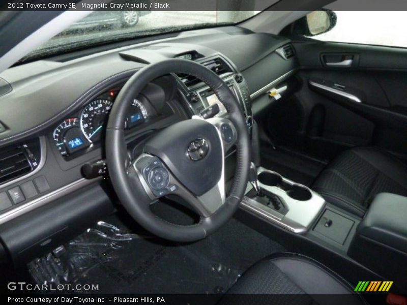 Magnetic Gray Metallic / Black 2012 Toyota Camry SE