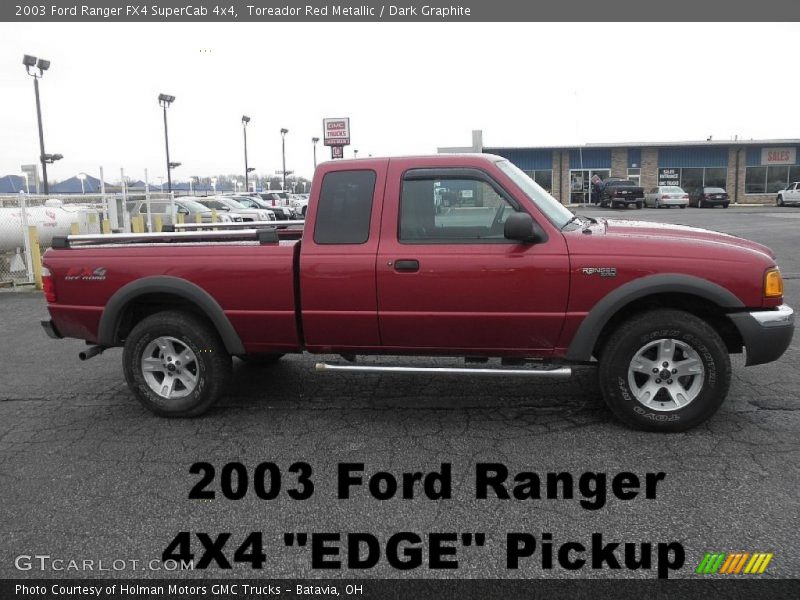 Toreador Red Metallic / Dark Graphite 2003 Ford Ranger FX4 SuperCab 4x4