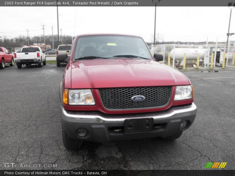Toreador Red Metallic / Dark Graphite 2003 Ford Ranger FX4 SuperCab 4x4