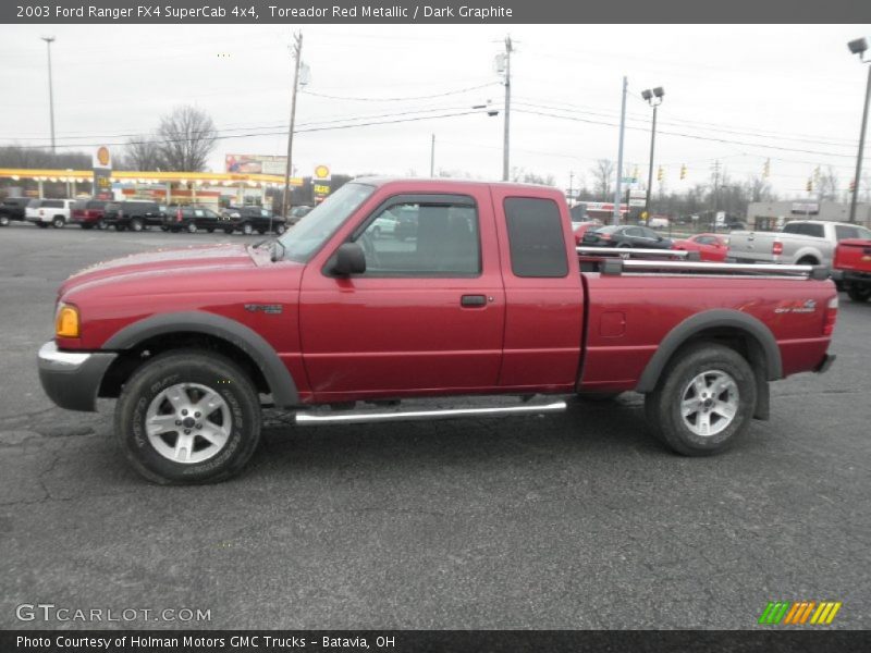 Toreador Red Metallic / Dark Graphite 2003 Ford Ranger FX4 SuperCab 4x4