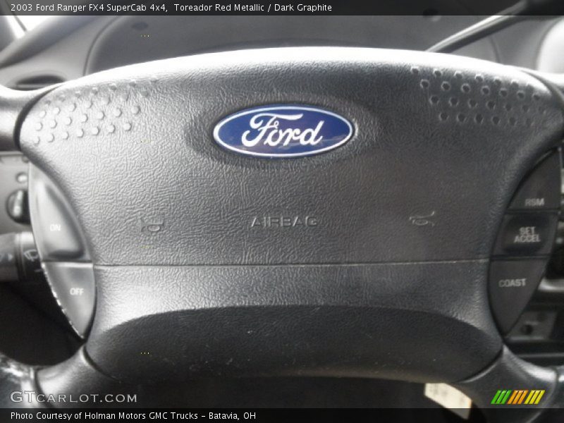 Toreador Red Metallic / Dark Graphite 2003 Ford Ranger FX4 SuperCab 4x4