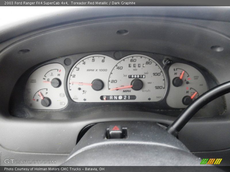 Toreador Red Metallic / Dark Graphite 2003 Ford Ranger FX4 SuperCab 4x4