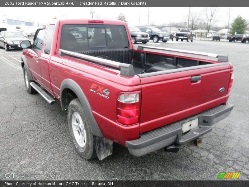 Toreador Red Metallic / Dark Graphite 2003 Ford Ranger FX4 SuperCab 4x4