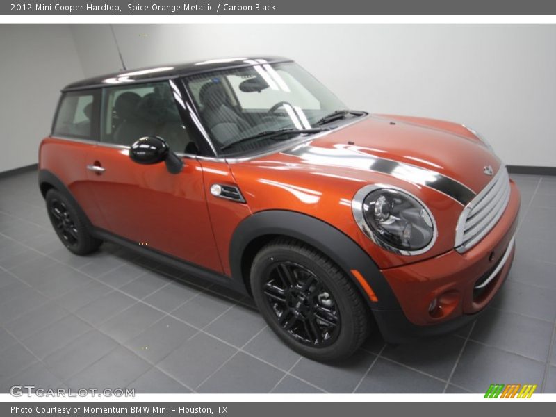 Spice Orange Metallic / Carbon Black 2012 Mini Cooper Hardtop