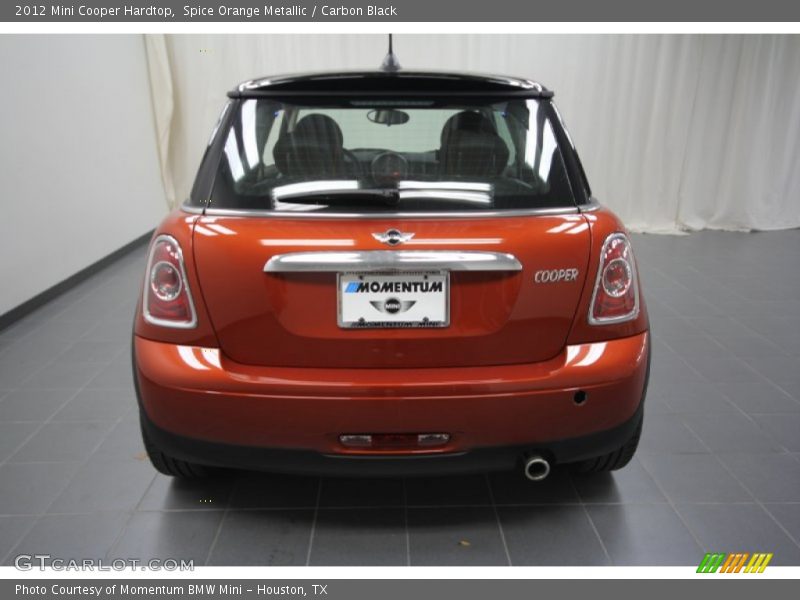 Spice Orange Metallic / Carbon Black 2012 Mini Cooper Hardtop