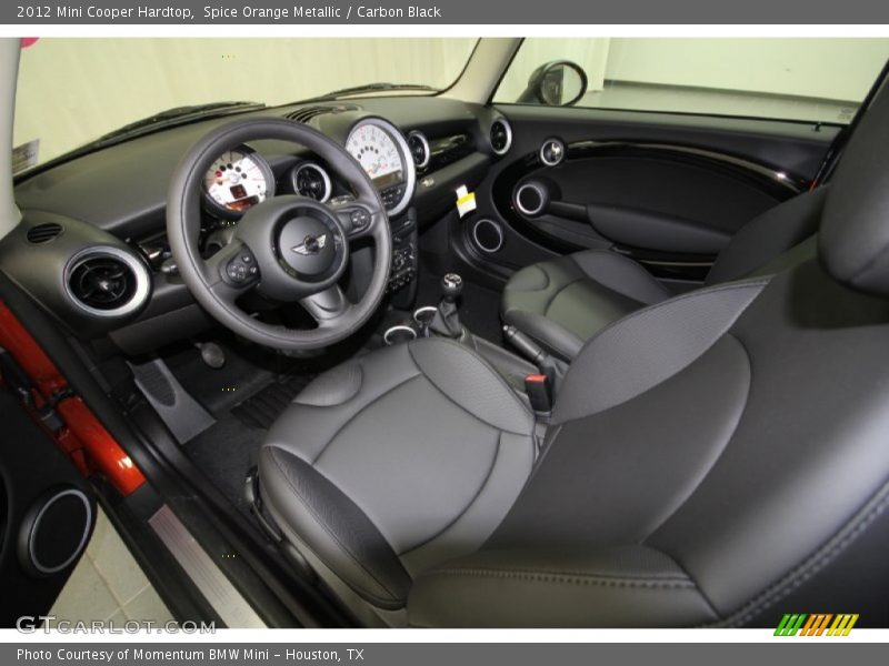 Spice Orange Metallic / Carbon Black 2012 Mini Cooper Hardtop