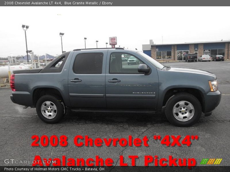 Blue Granite Metallic / Ebony 2008 Chevrolet Avalanche LT 4x4