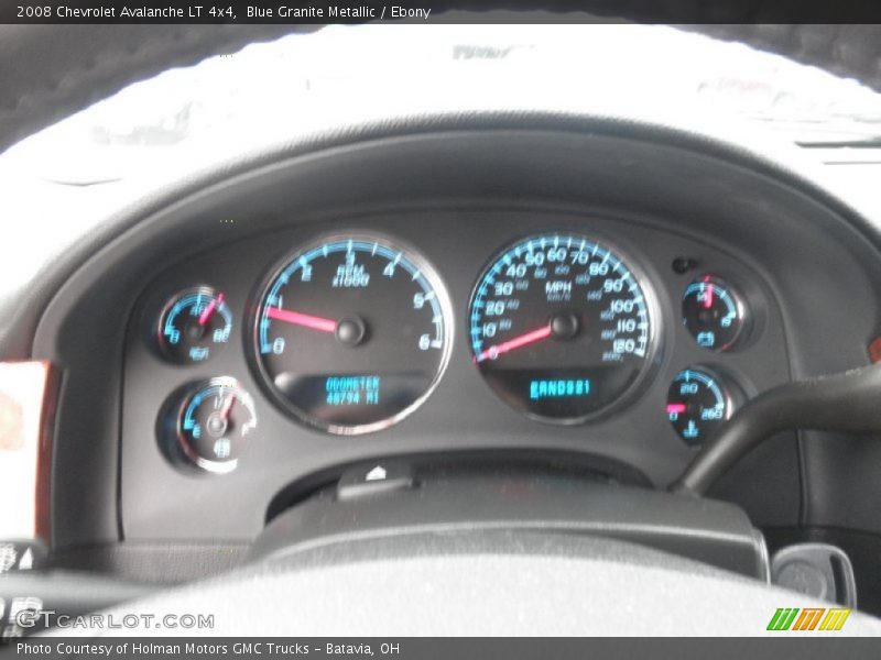 Blue Granite Metallic / Ebony 2008 Chevrolet Avalanche LT 4x4