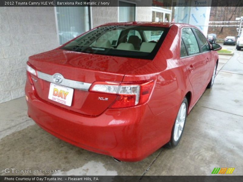 Barcelona Red Metallic / Ivory 2012 Toyota Camry XLE V6