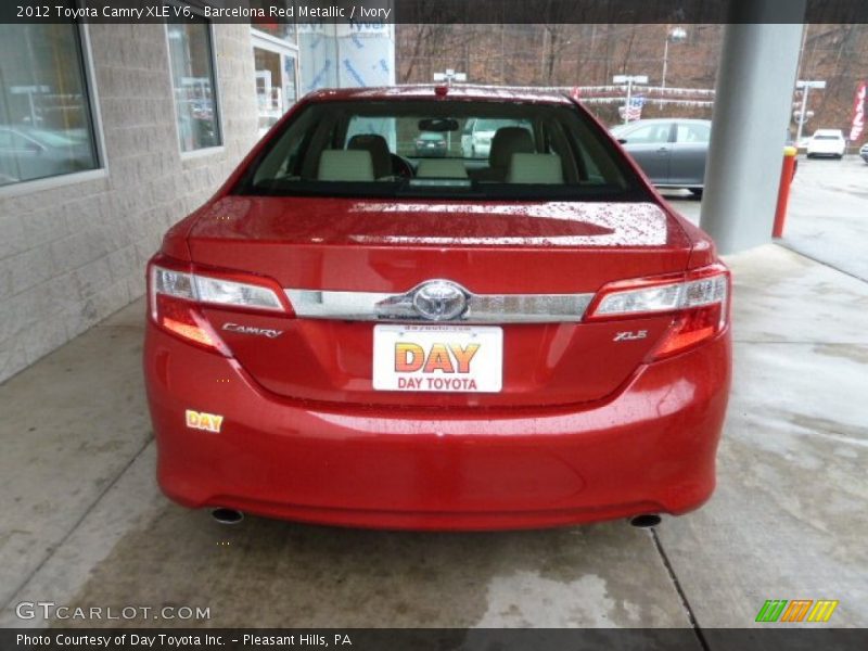Barcelona Red Metallic / Ivory 2012 Toyota Camry XLE V6