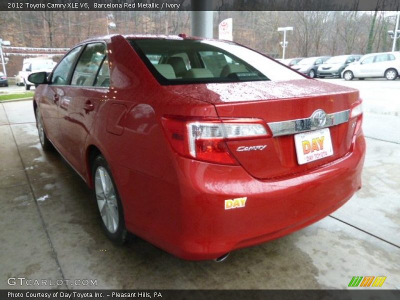 Barcelona Red Metallic / Ivory 2012 Toyota Camry XLE V6