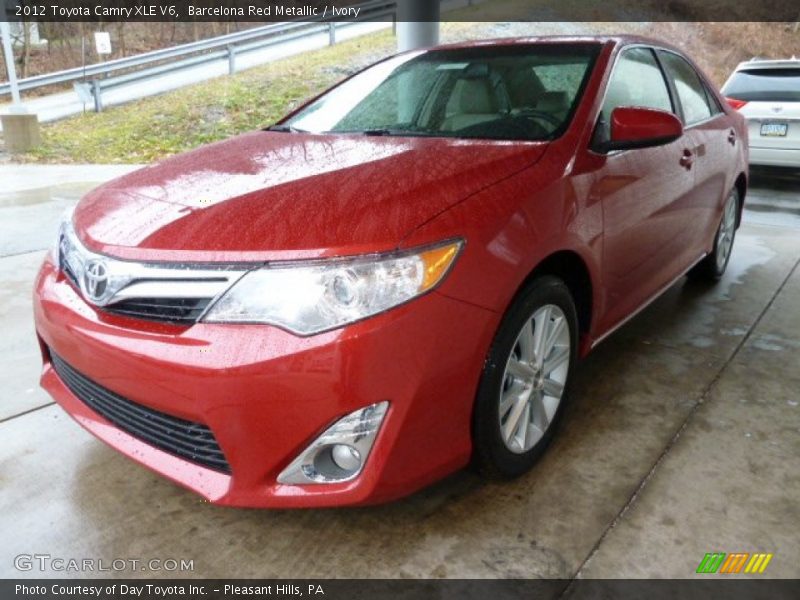 Barcelona Red Metallic / Ivory 2012 Toyota Camry XLE V6