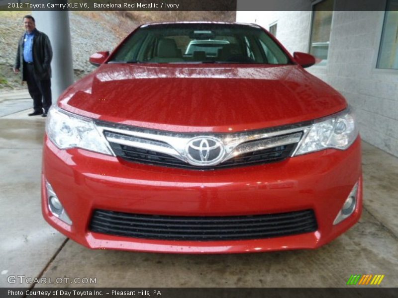 Barcelona Red Metallic / Ivory 2012 Toyota Camry XLE V6