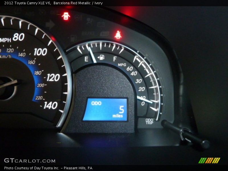 Barcelona Red Metallic / Ivory 2012 Toyota Camry XLE V6