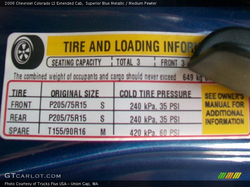 Superior Blue Metallic / Medium Pewter 2006 Chevrolet Colorado LS Extended Cab