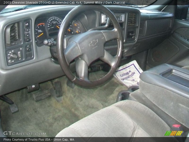 Summit White / Dark Charcoal 2003 Chevrolet Silverado 2500HD LS Extended Cab 4x4