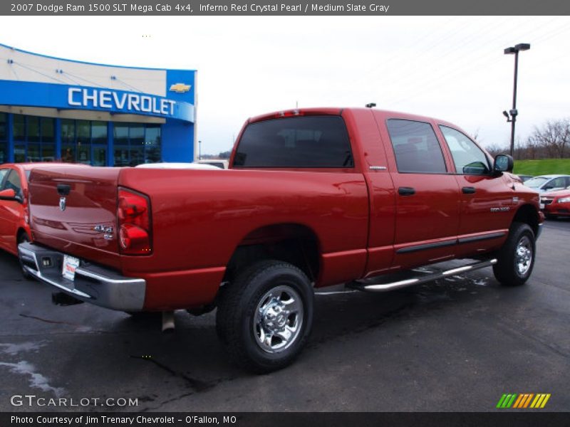 Inferno Red Crystal Pearl / Medium Slate Gray 2007 Dodge Ram 1500 SLT Mega Cab 4x4