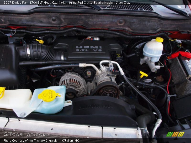 Inferno Red Crystal Pearl / Medium Slate Gray 2007 Dodge Ram 1500 SLT Mega Cab 4x4