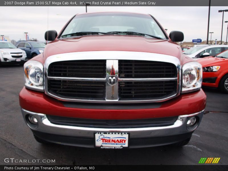 Inferno Red Crystal Pearl / Medium Slate Gray 2007 Dodge Ram 1500 SLT Mega Cab 4x4