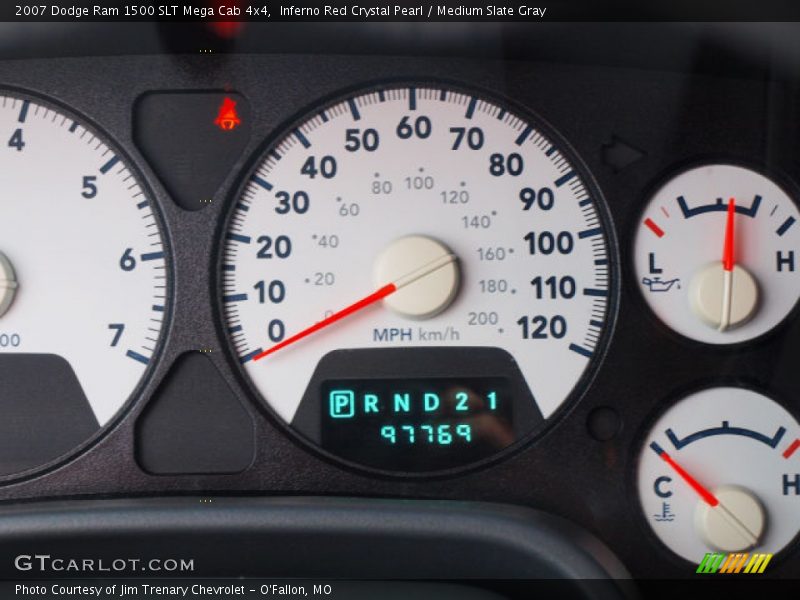 Inferno Red Crystal Pearl / Medium Slate Gray 2007 Dodge Ram 1500 SLT Mega Cab 4x4